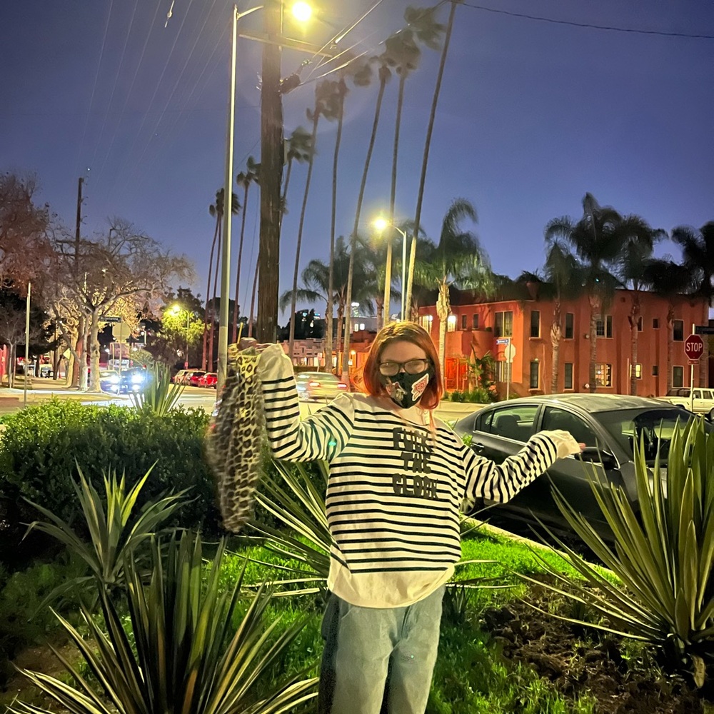 Undercover brand. Fuck the Clock Striped long sleeve